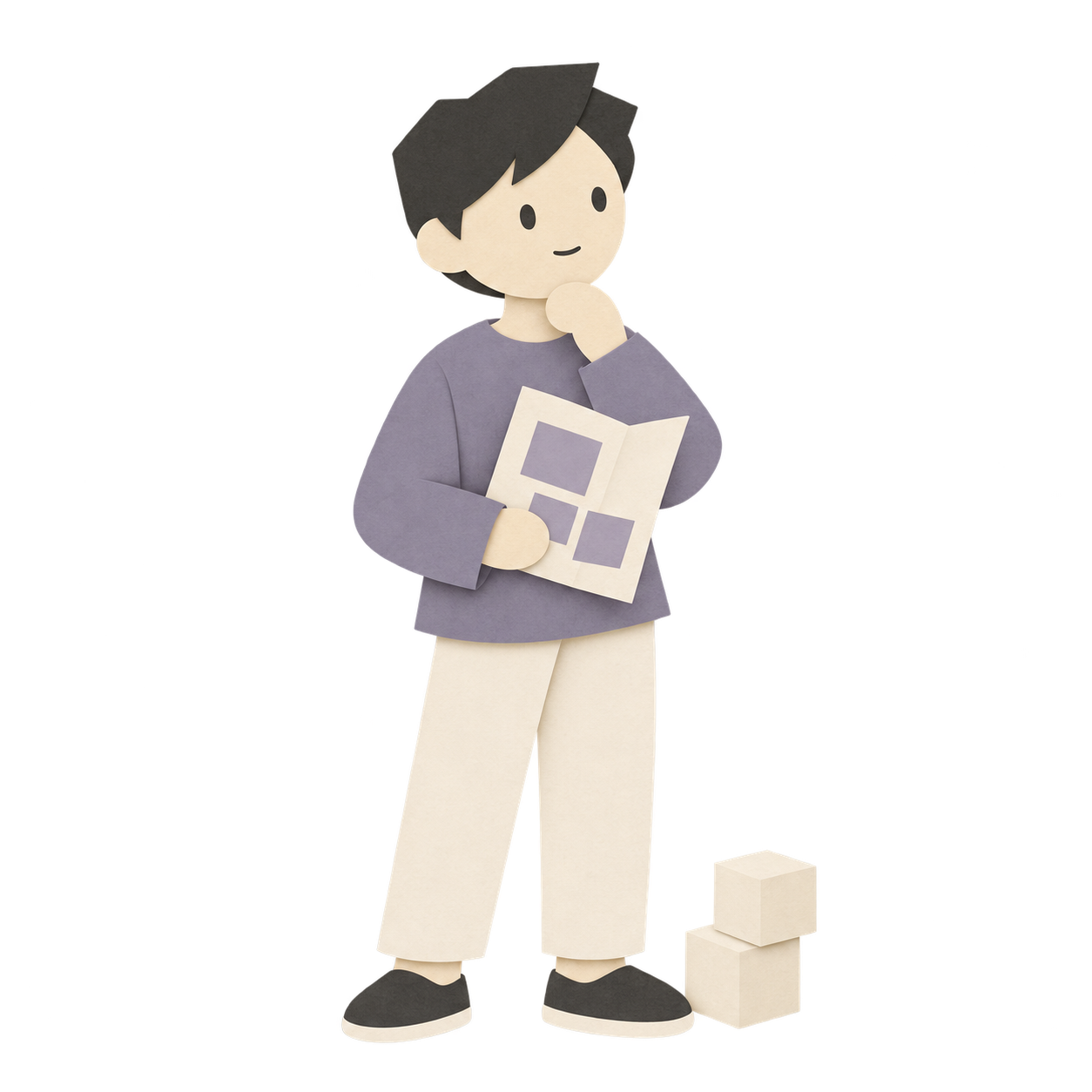 INTJ原创切纸角色 / Original INTJ paper-cut character